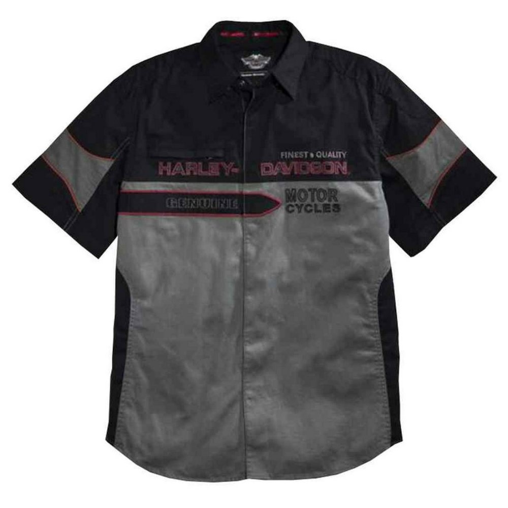 New w/ Tags Harley-Davidson® Men's Finest Contrast Short Sleeve Woven Shirt